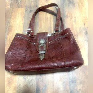 Vintage American West leather tooled purse